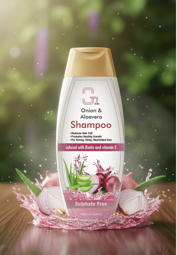 Onion & Aloevera Shampoo With Biotin and vitamin E