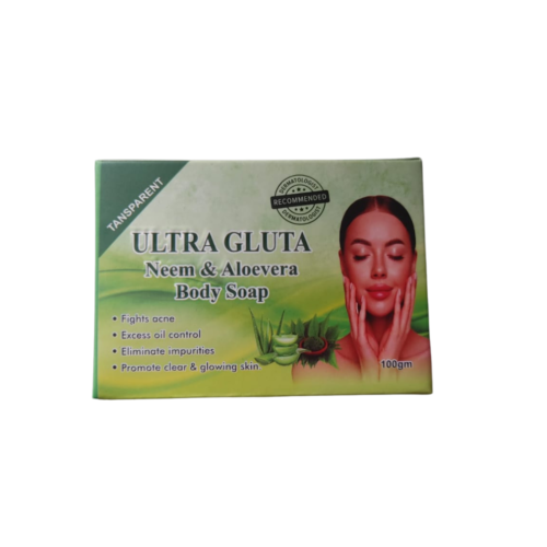 Ultra Gluta Neem and Aloe Vera Body Soap for Clear and Glowing Skin