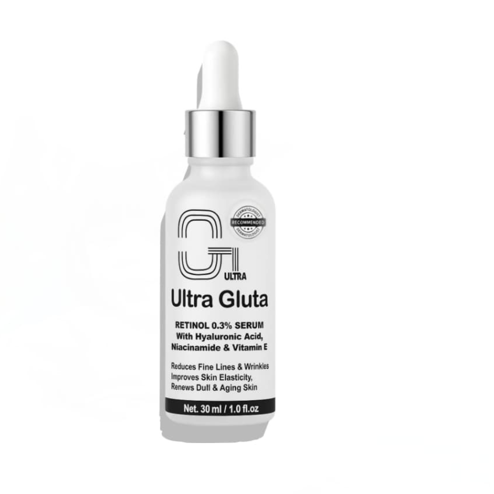 Ultra Gluta Retinol 0.3% Serum with Hyaluronic Acid and Niacinamide for Anti-Aging